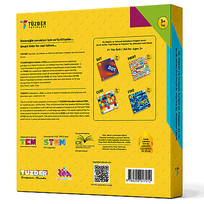 3+ Yaş 4'lü Set | IQ, Dikkat ve Yetenek Geliştiren Kitaplar Serisi - 7
