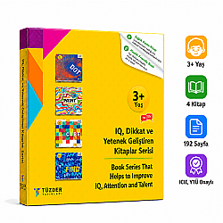3+ Yaş 4'lü Set | IQ, Dikkat ve Yetenek Geliştiren Kitaplar Serisi - 2