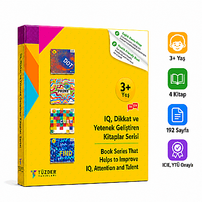 3+ Yaş 4'lü Set | IQ, Dikkat ve Yetenek Geliştiren Kitaplar Serisi - 2