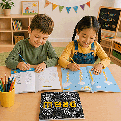 3+ Yaş 4'lü Set | IQ, Dikkat ve Yetenek Geliştiren Kitaplar Serisi - 5