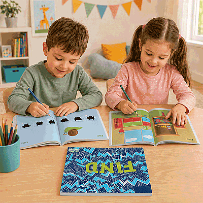 3+ Yaş 4'lü Set | IQ, Dikkat ve Yetenek Geliştiren Kitaplar Serisi - 6
