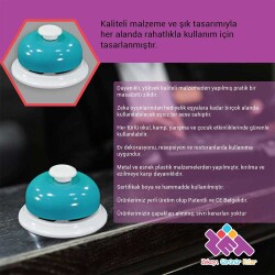 ZET Zeka Oyun-Resepsiyon-Restoran Zili Kaliteli Malzeme ve Ses 7,9x4,5 cm - 10