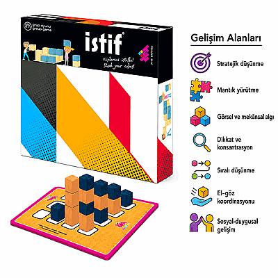 İSTİF Ahşap Zeka ve Akıl Oyunu 4+ Yaş 2 Oyuncu - 5