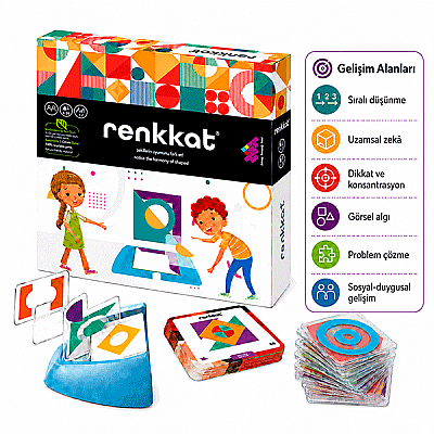 RENKKAT (Tekli) Dikkat ve Zeka Oyunu 4+ Yaş 1 Oyuncu - 5
